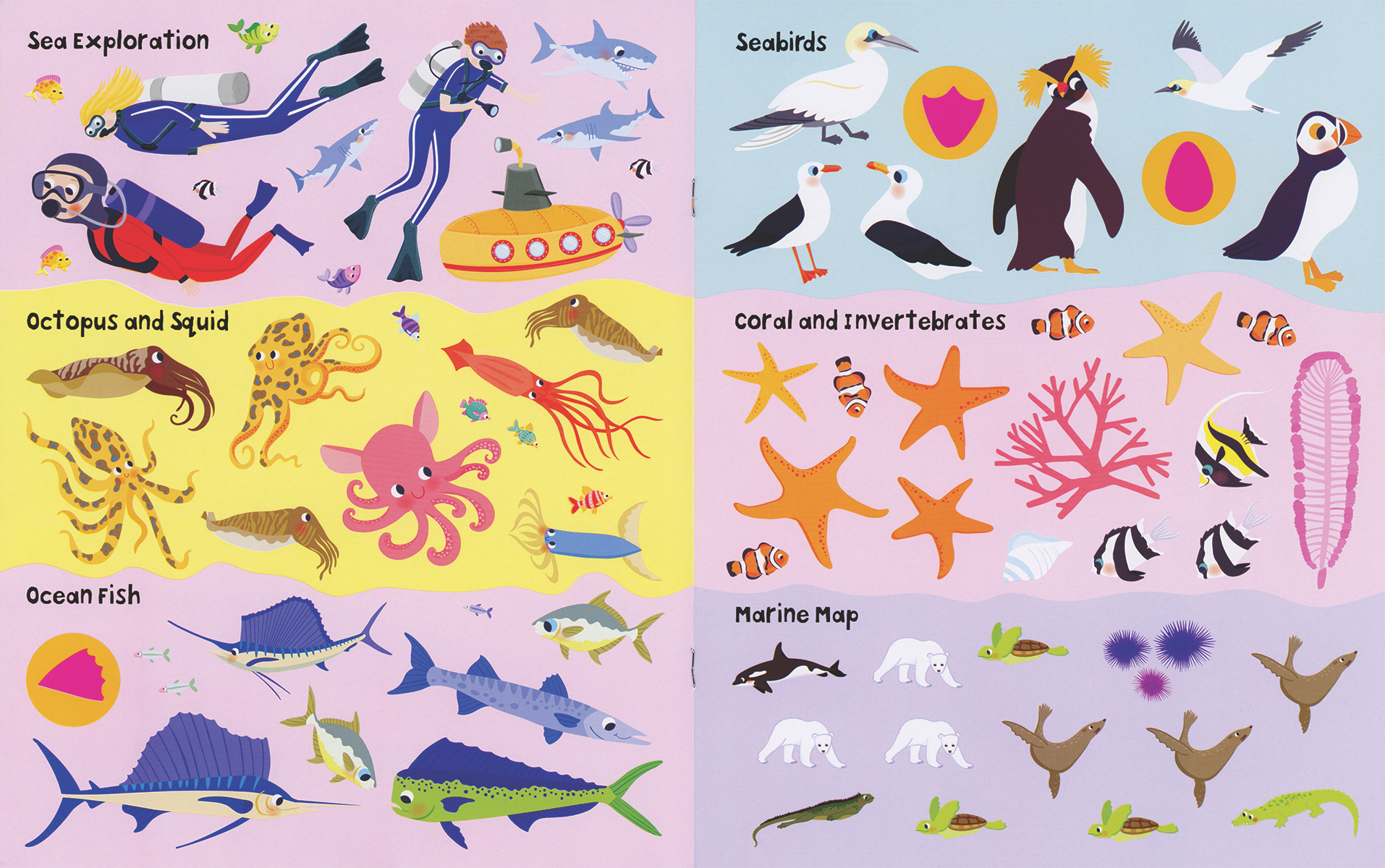 Ocean, Sticker Facts Sticker Book