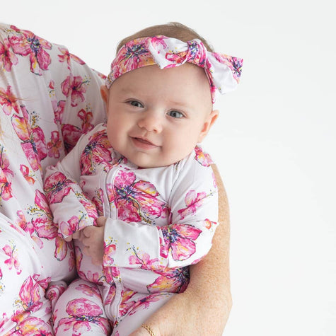 Hibiscus Kiss Bamboo Bow Headband