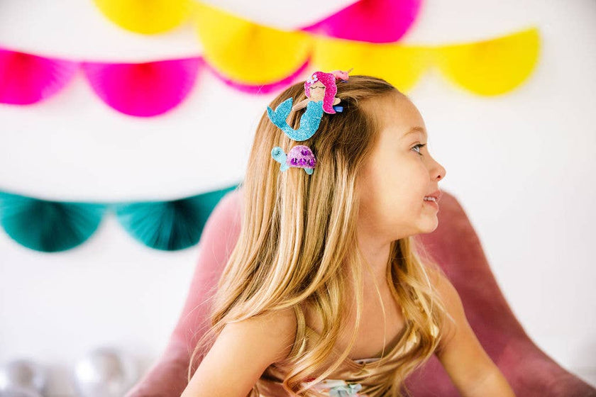 Tulle Flamingo Hair Clip- Pink