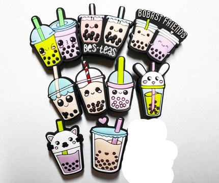 Bubble Tea/Boba Tea Shoe Charms