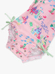 Baby Girls Atlantis Mermaids Long Sleeve One Piece Rash Guard Swimsuit