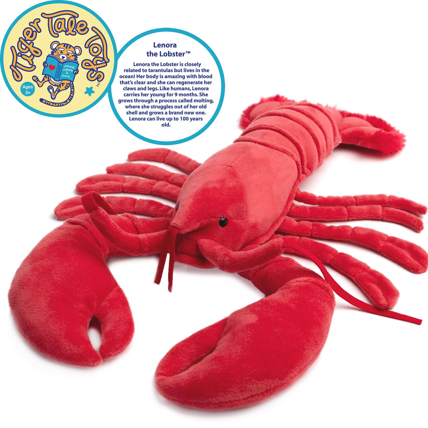 Lenora The Lobster | 13 Inch Stuffed Animal Plush | By Tiger