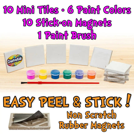 Magnetic Mini Tile Art - Make Your Own Paint Art Craft Set Toy for Kids