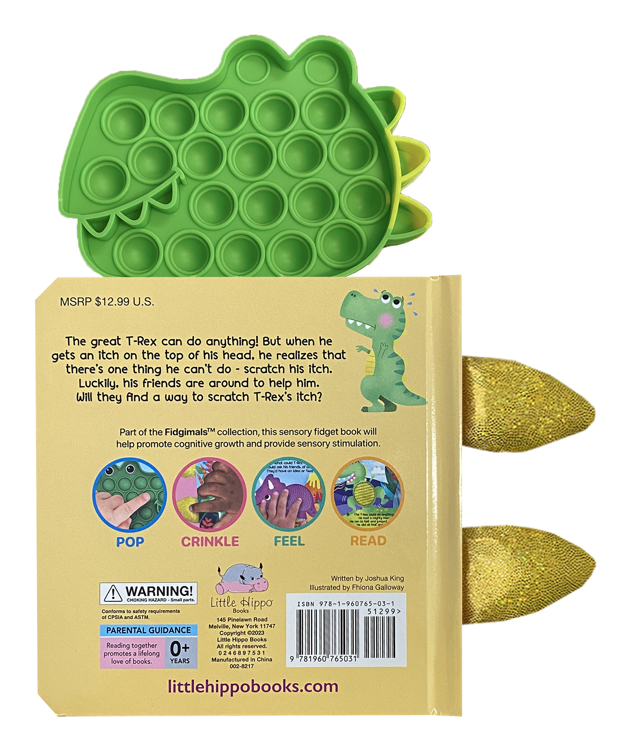 Little T-Rex - Your Sensory Fidget Friend Board Book