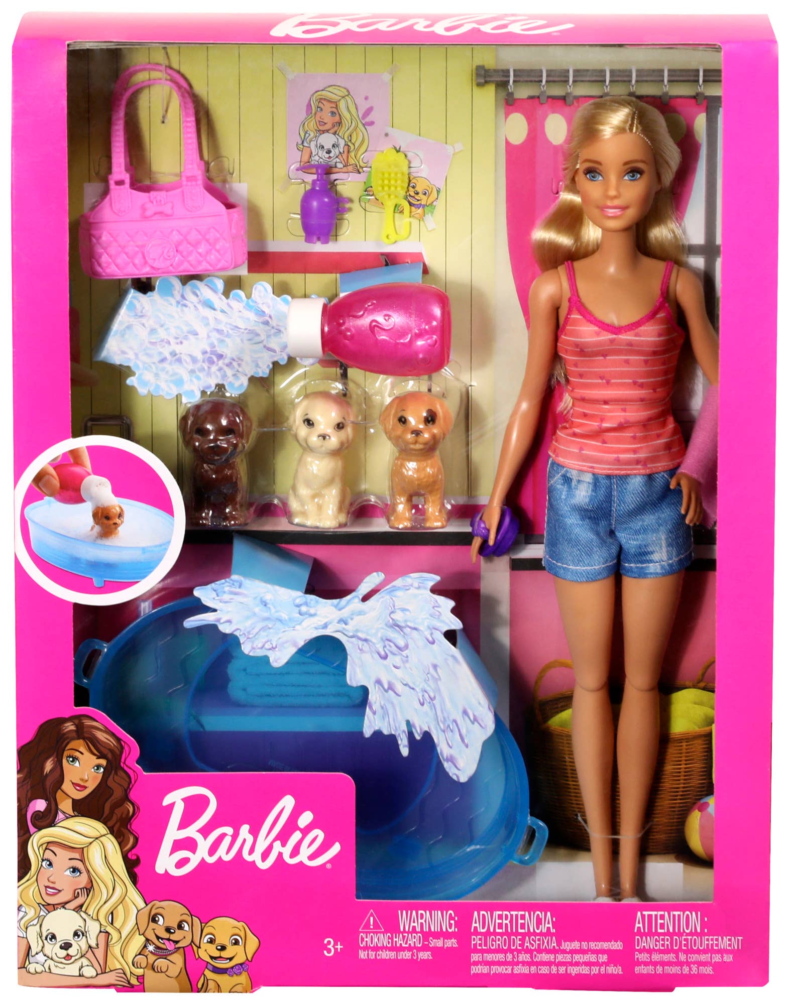 Barbie Puppy Bath Time Toy