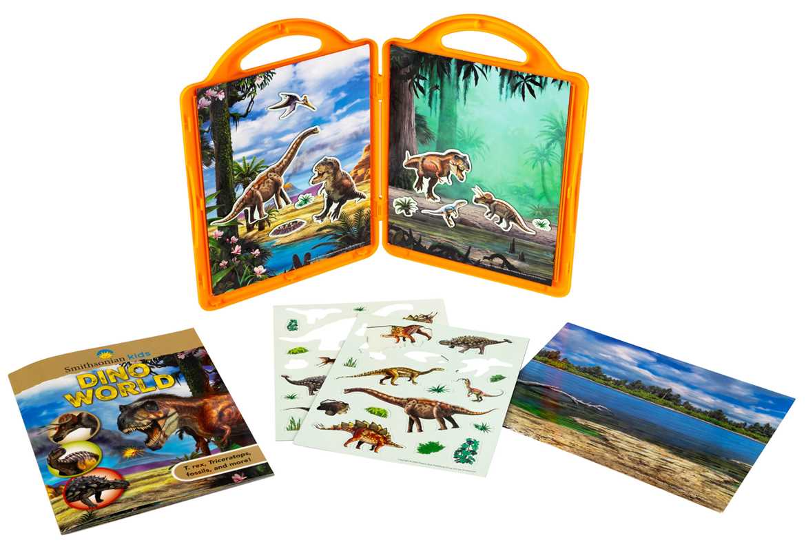 Smithsonian Kids: DinoWorld Book and Magnetic Play Set by Editors of Silver Dolphin Books