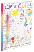 Color Me Cute! Coloring Book with Rainbow Pencil by