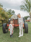 On the Farm Bamboo Long Sleeve Kids Pajama Pants Set