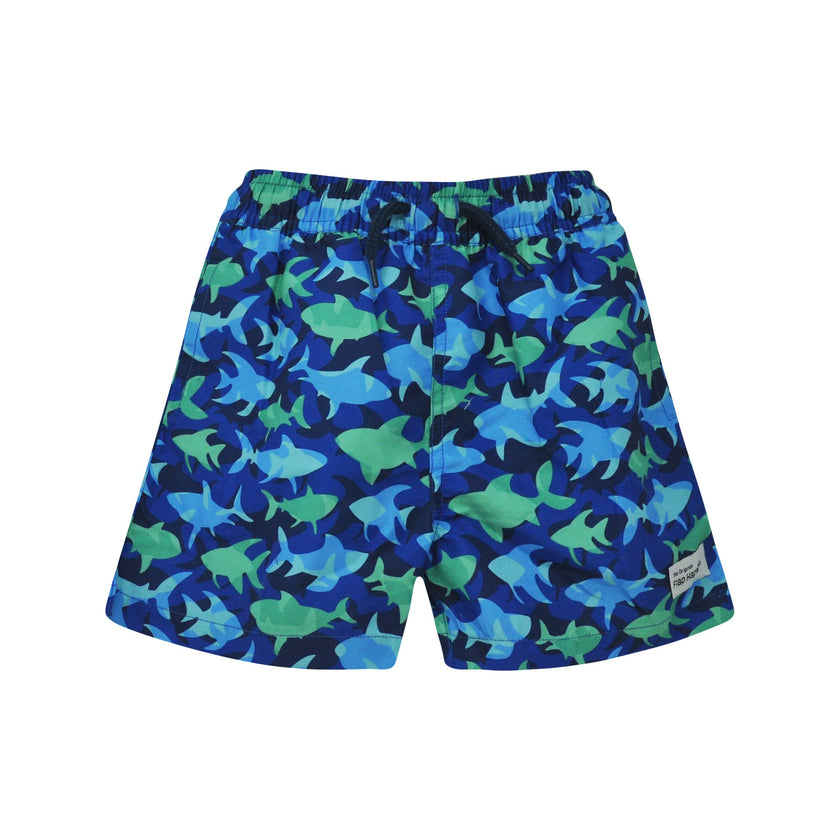 Kids UPF50+ Wesley Swim Trunks with Mesh Liner for Boys