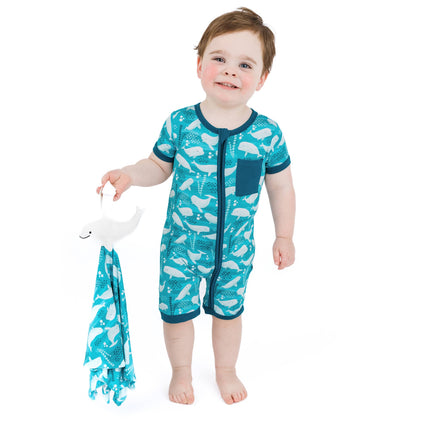Beluga Whale Bamboo Baby Lovey