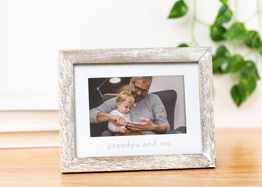 Grandpa and Me Sentiment Frame, Rustic