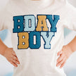 Birthday Boy Patch Short Sleeve T-Shirt - Kids Clothing