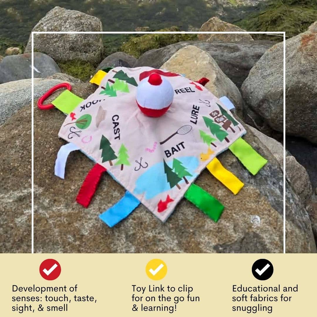 Crinkle Tag Sensory Toy-Fishing Bobber