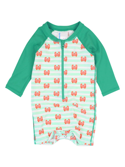 Crabby Cove Long Sleeve One Piece Rash Guard
