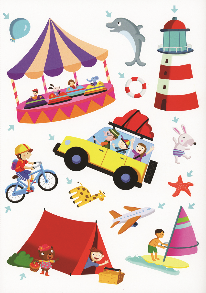 Big Stickers, Vacations Sticker Book