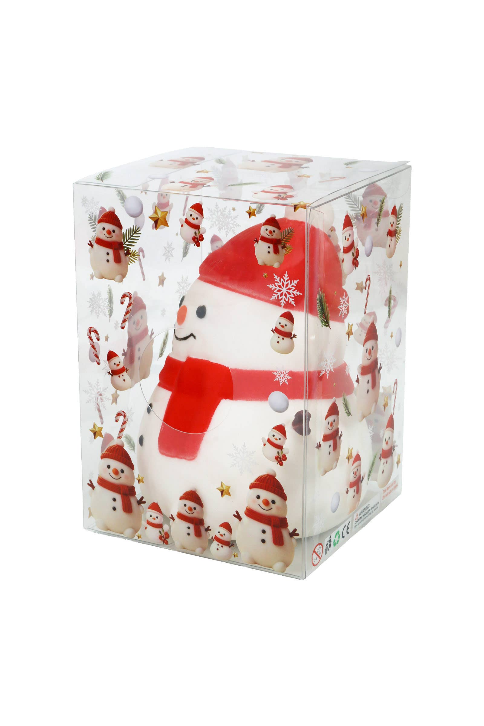 JUMBO 6 Inch Cute Snowman Fluffy Slime Filled Squishy Toy