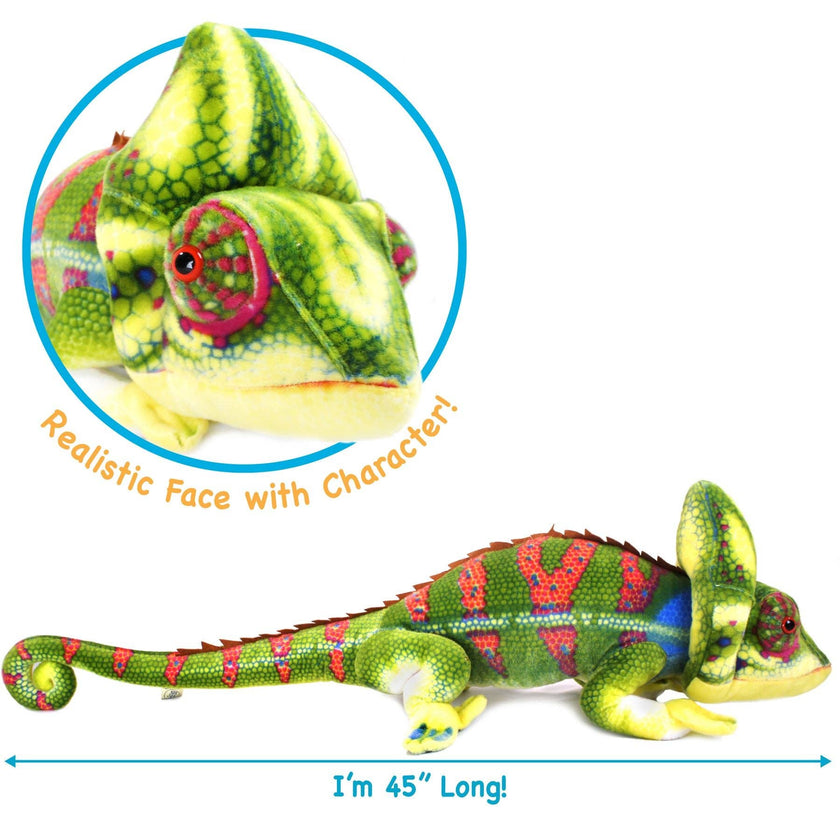 Ahmed The Chameleon | 46 Inch Stuffed Animal Plush