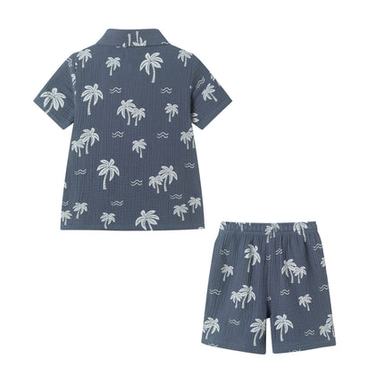 Boys Gauze Set | Tropical Palm Tree