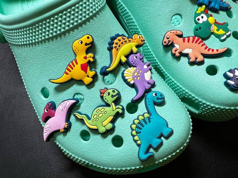 DELETE DUPLICATE Pick your own Cartoon Dinosaurs shoe charms