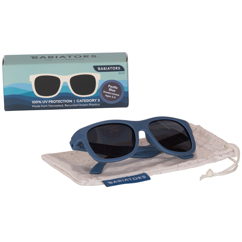 Kids Eco Collection: Navigator Sunglasses in Pacific Blue