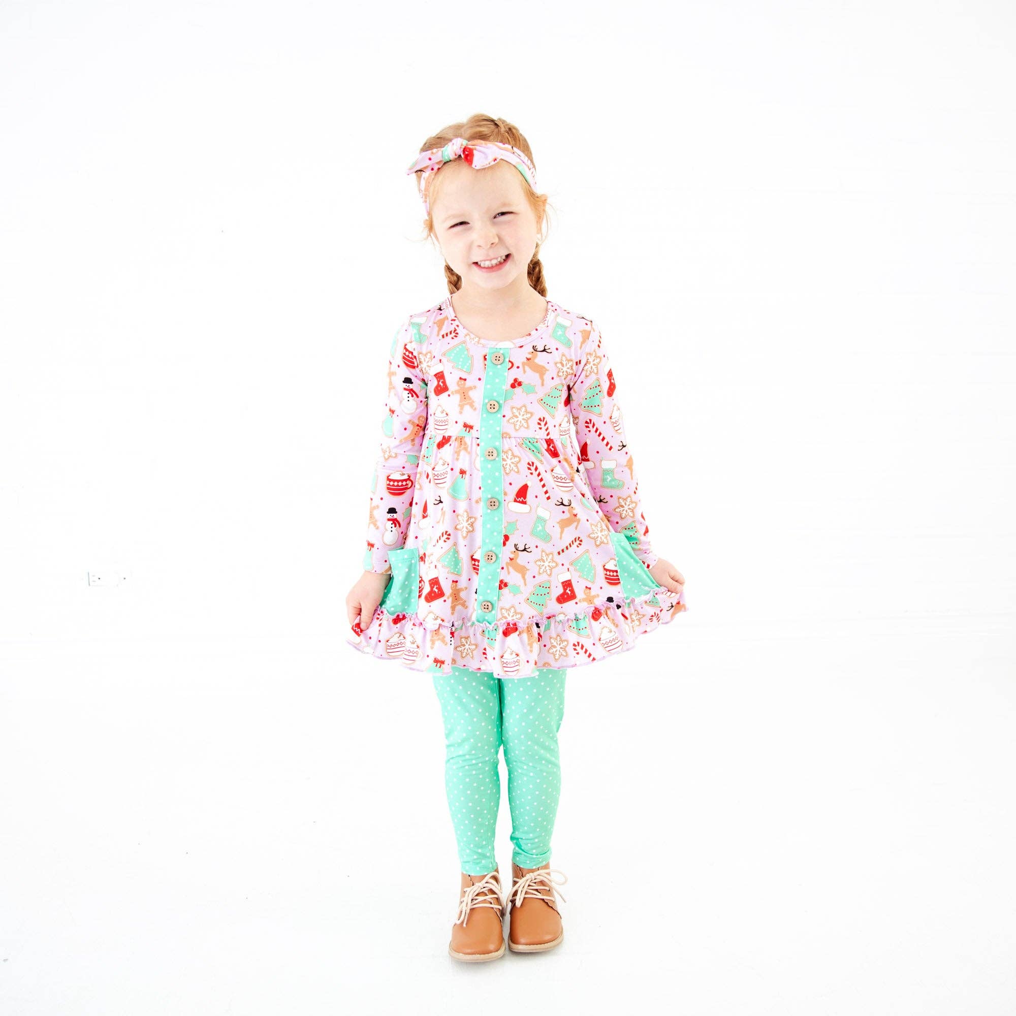 Baking Memories Ruffle Tunic and Pants Set