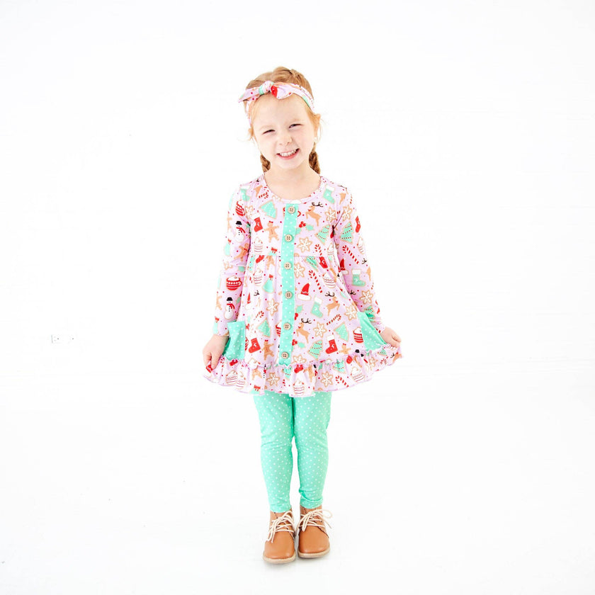 Baking Memories Ruffle Tunic and Pants Set