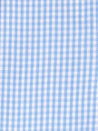 Boys Cornflower Blue Gingham Short Sleeve Button Down Shirt