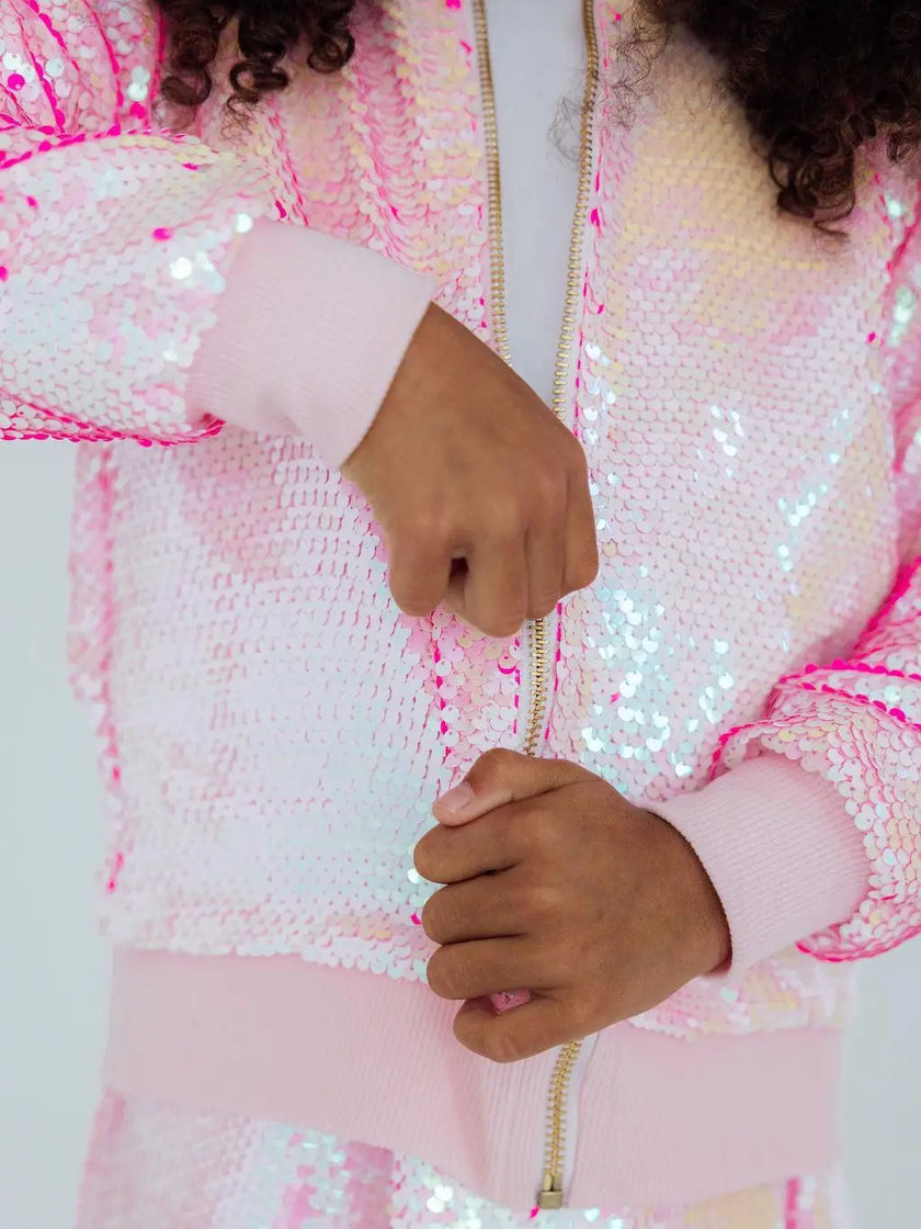 Diva Pink Flip Sequin Jacket