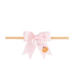 Pumpkin Embroidered Bow Baby Headband - Hair Accessories