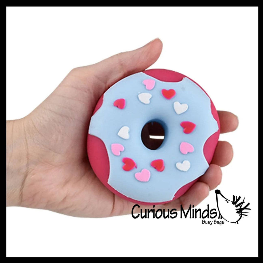 Donut Doughnut Soft Doh Filled Stretch Ball Toy