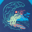 Boys Short Sleeve Rashguard Set | Navy Dino