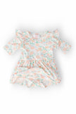 Pretty Pumpkins Twirl Flutter Bodysuit