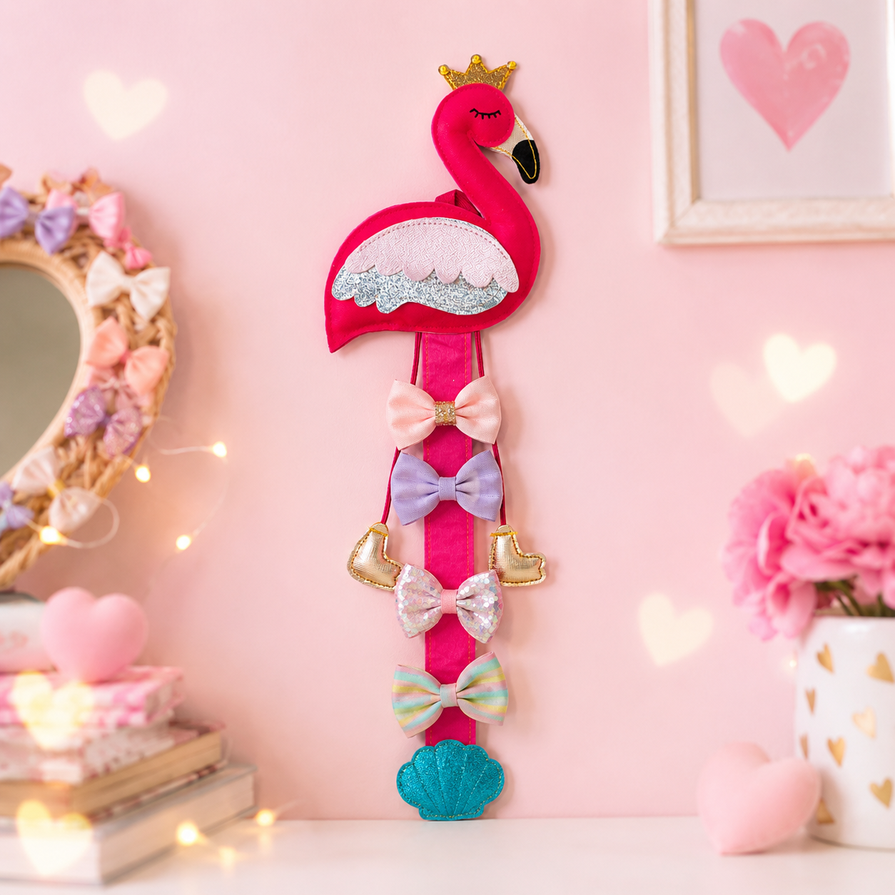 It's a Flamingo Party Clip Keeper-  Pretty Pink