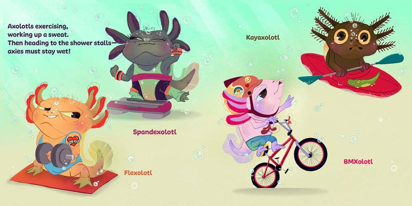 Axolotls: Day to ZZZ Book