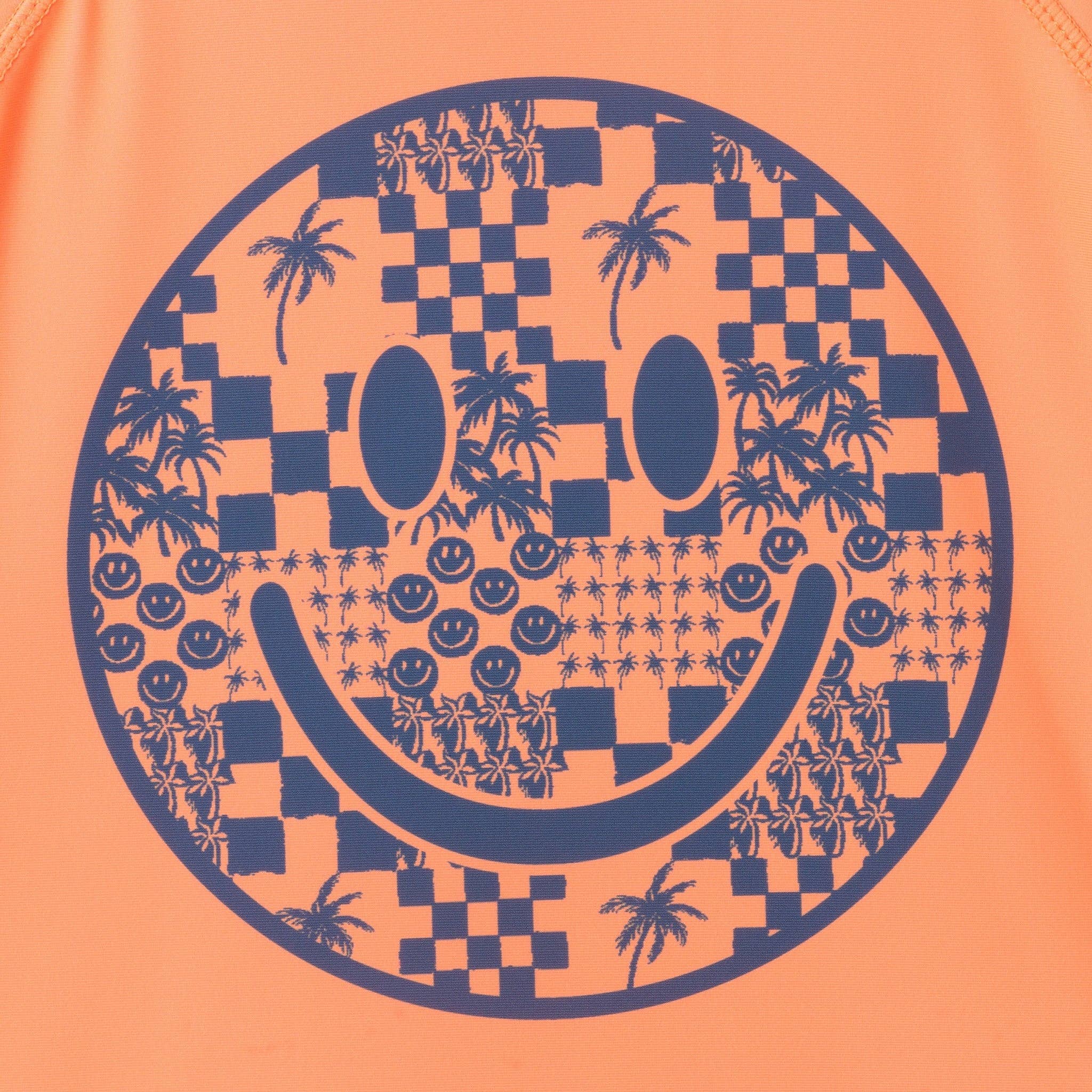 *Boys Long Sleeve Rashguard Set | Checker Icon