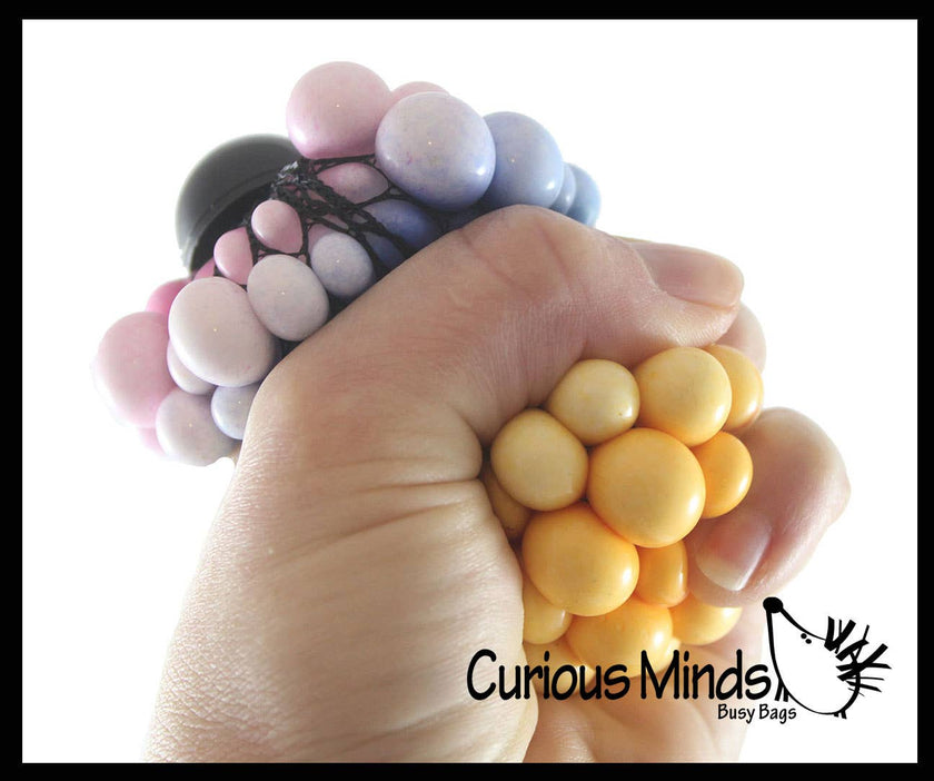 Rainbow Mesh Doh Filled Squeeze Balls - Doh - Ultra Squish Toy