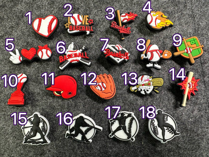 Baseball Shoe Charms