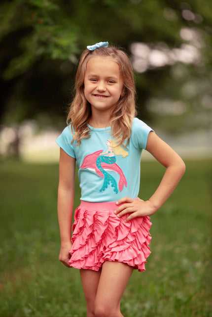 Mermaid Naia Tee & Ruffle Skort