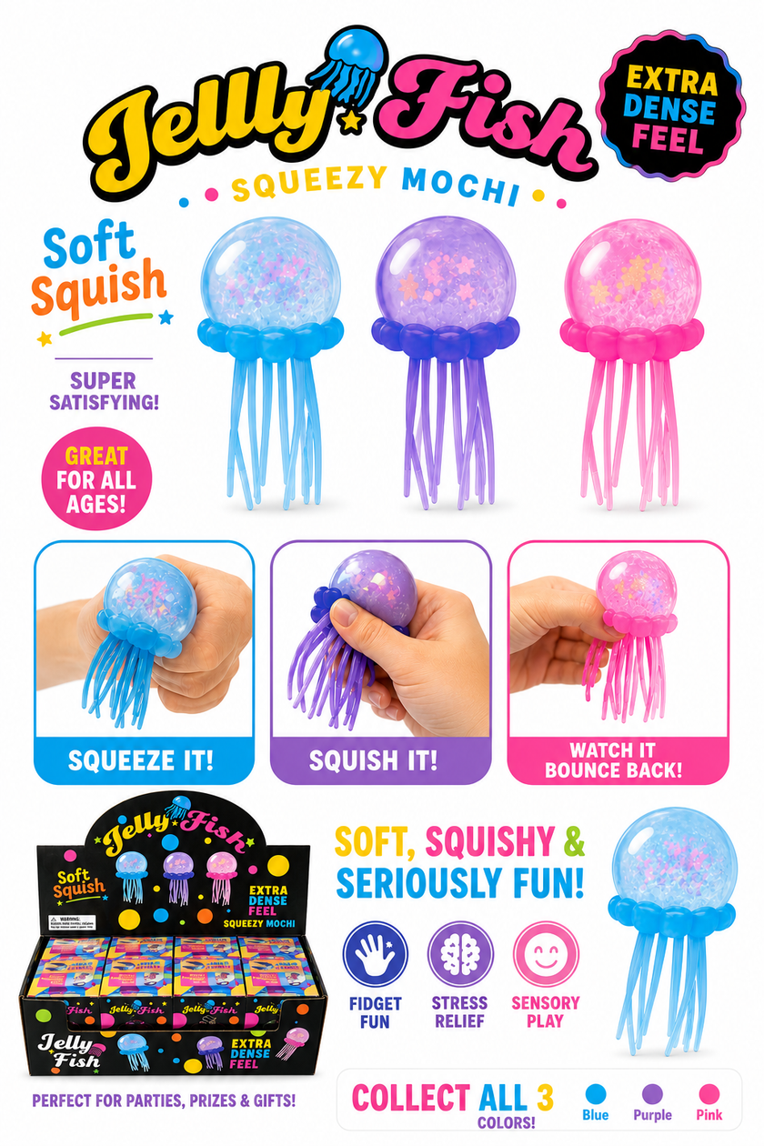Jelly Fish Squeezy Squishy Toy