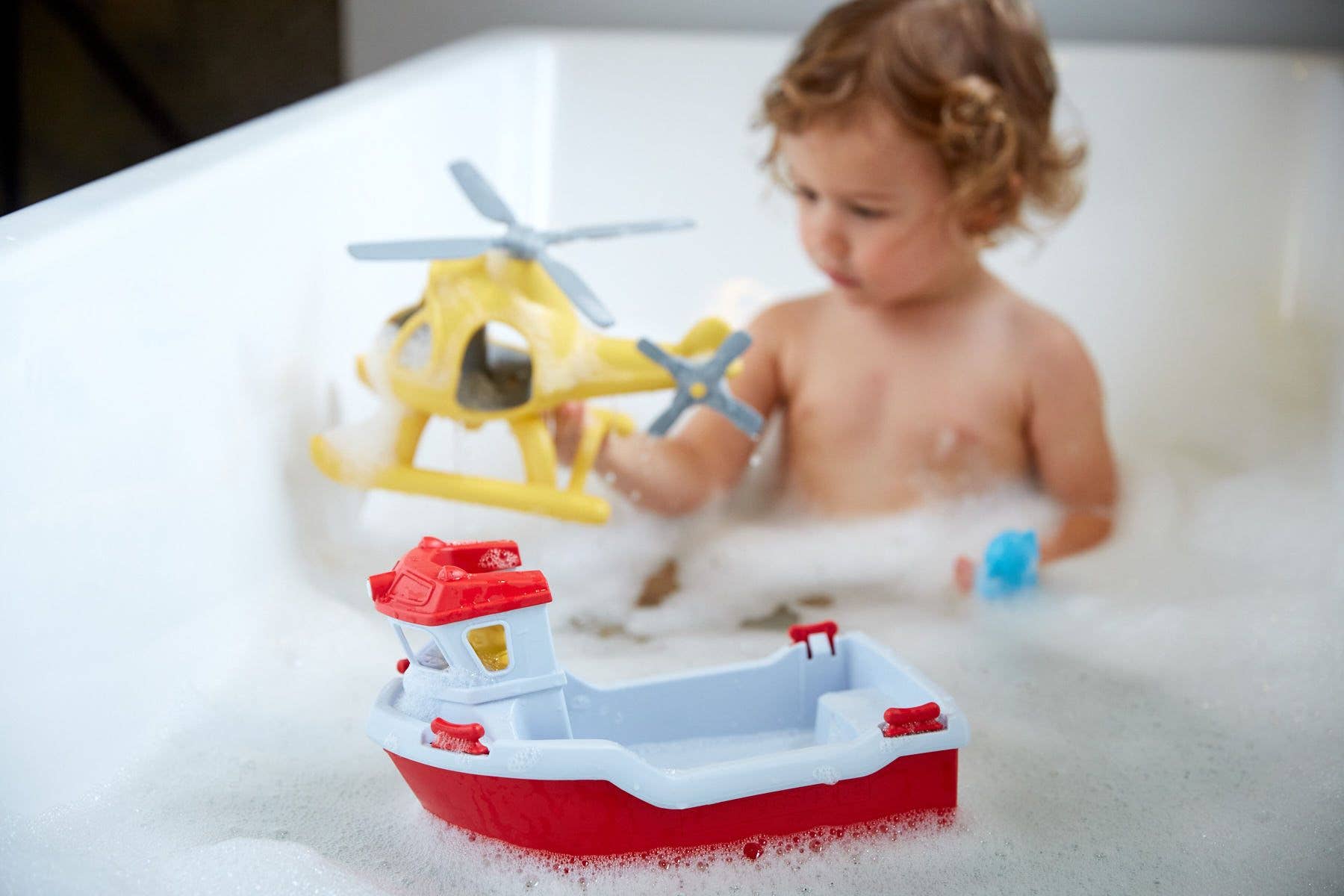 Rescue Boat & Helicopter Toy