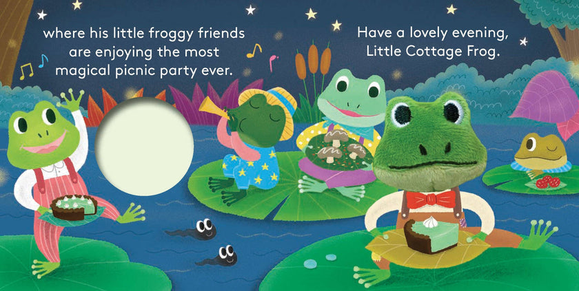 Finger Puppet Board Book- Little Cottage Frog