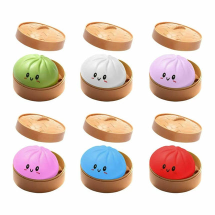 Squeezy Dumpling Squishy Mystery Toy – Assorted Colors
