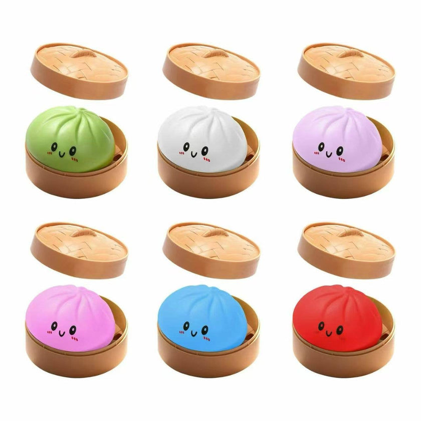 Squeezy Dumpling Squishy Mystery Toy – Assorted Colors