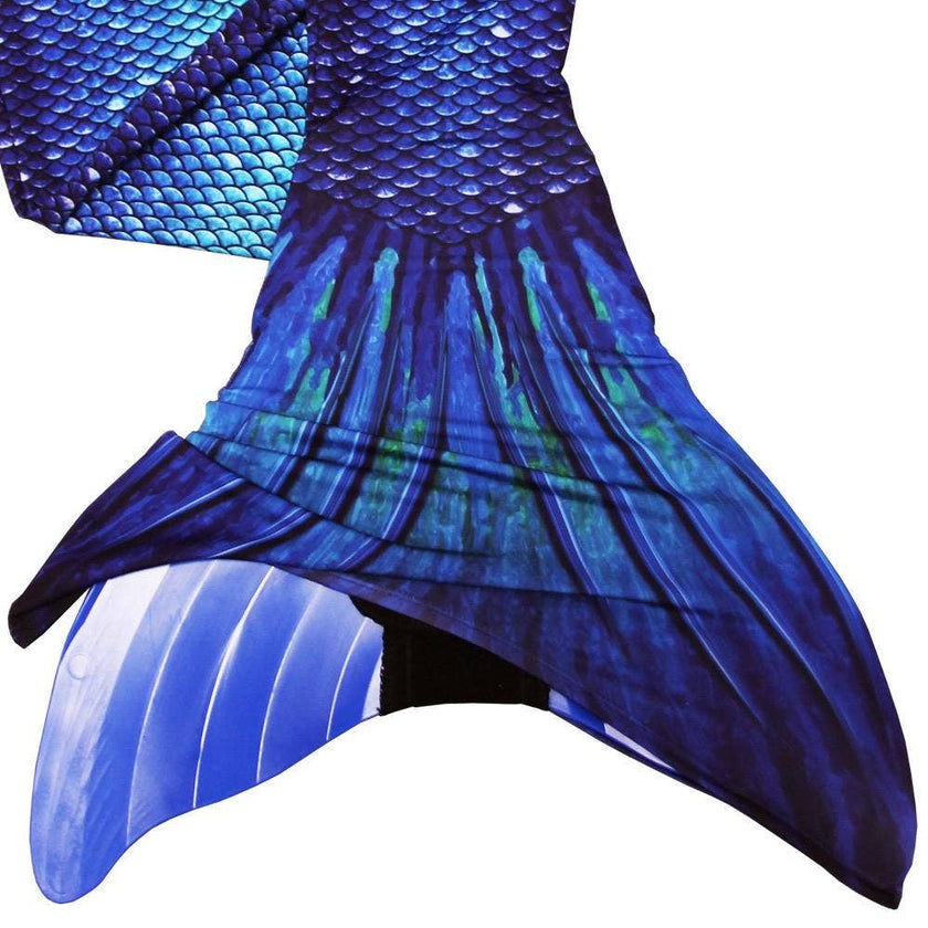 Ocean Deep Mermaid Tail + Monofin Set for kids, girls, teens, and women (pool toy)