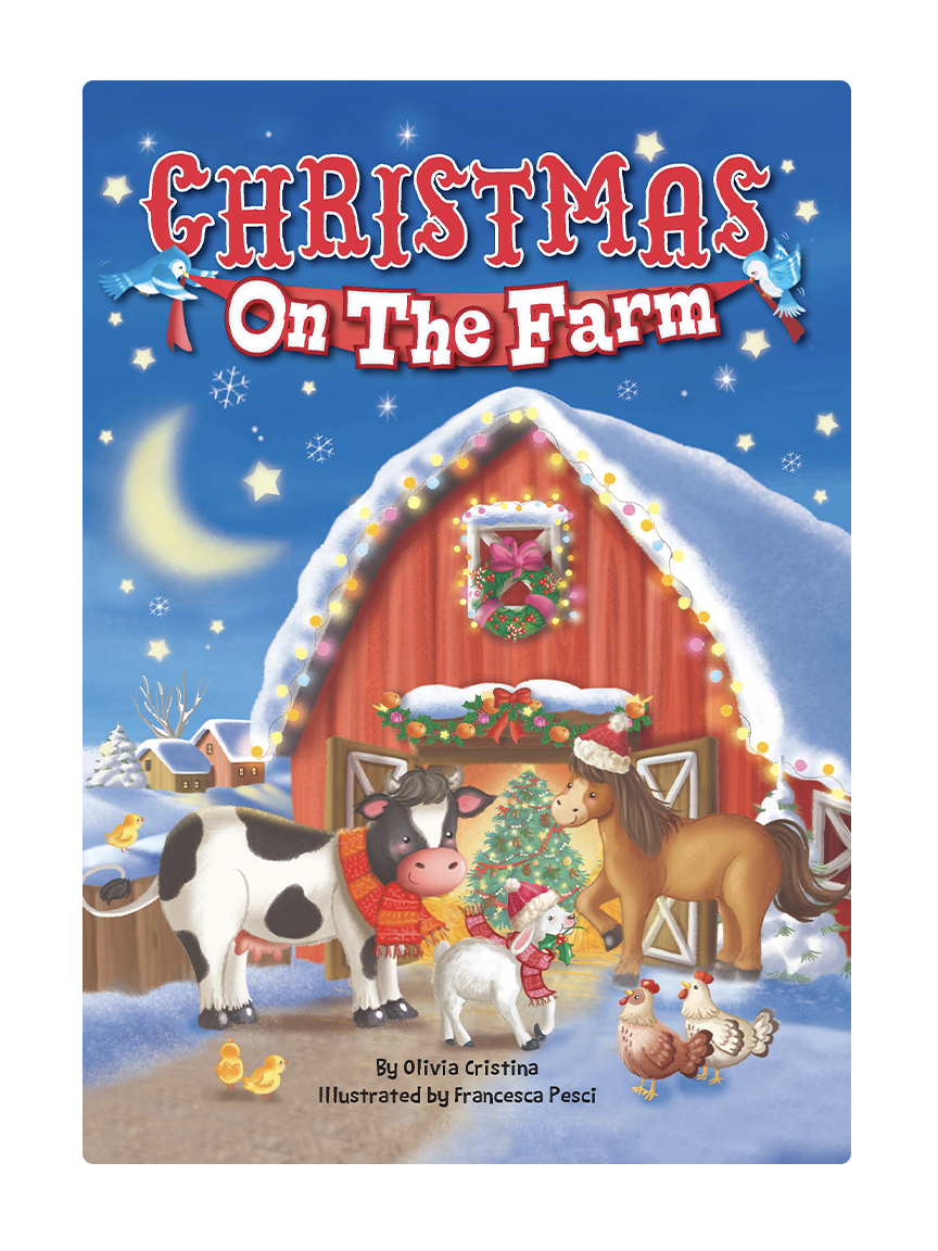 Christmas On The Farm - Children's Holiday Padded Board Book