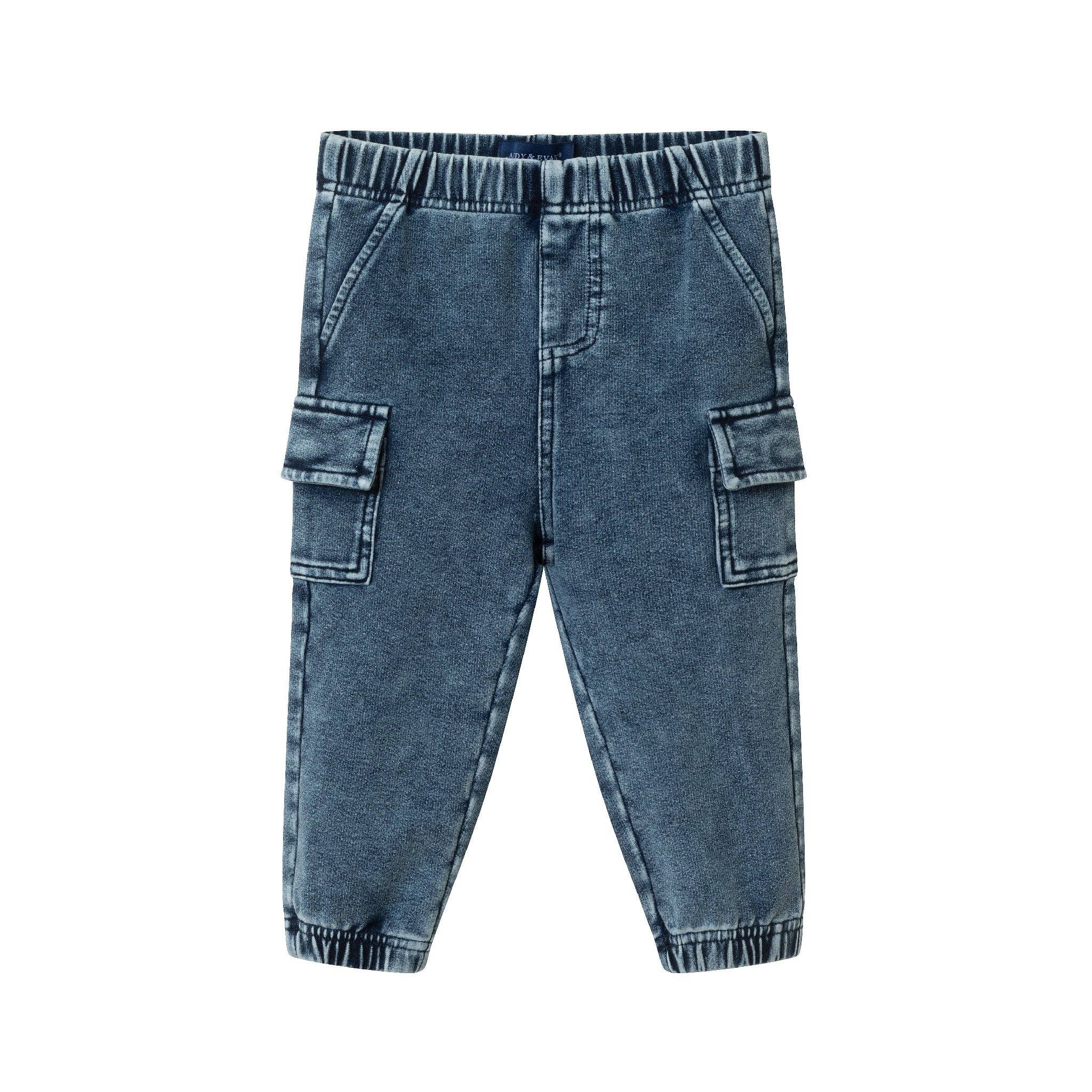 Infant Knit Jogger  | Blue Denim