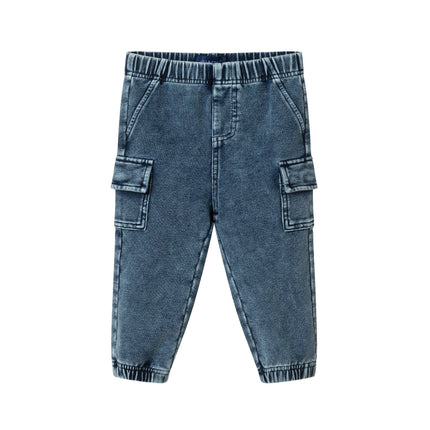 Infant Knit Jogger  | Blue Denim