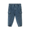 Infant Knit Jogger  | Blue Denim