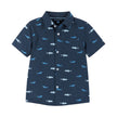 Boys Toddler Short Sleeve Knit Buttondown & Shorts Set