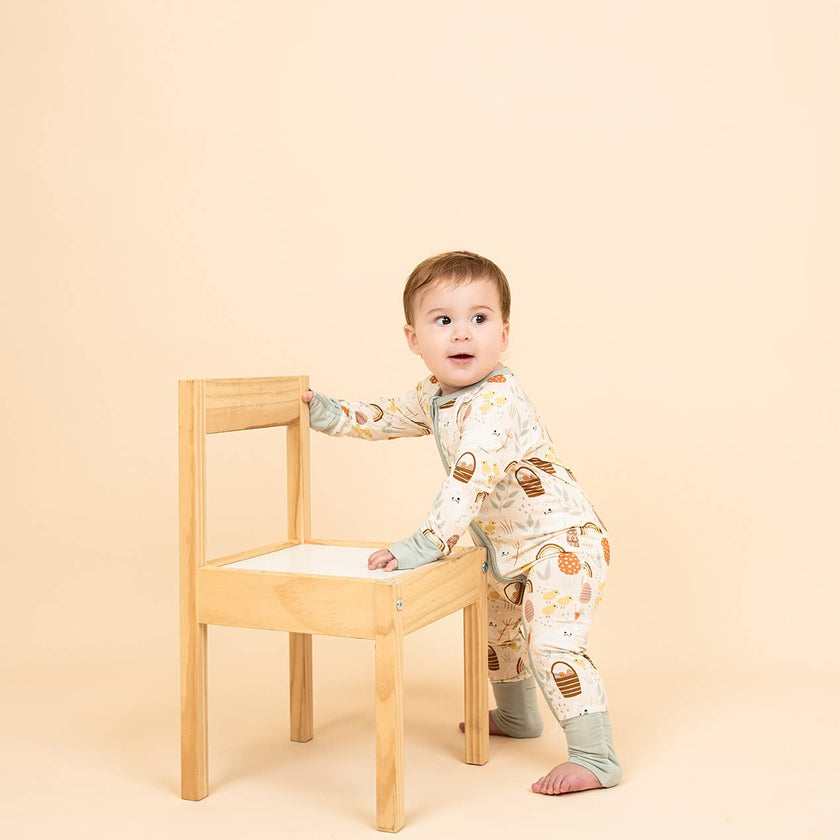 Easter Bamboo Pajamas - Hop to It Baby Convertible Pajamas